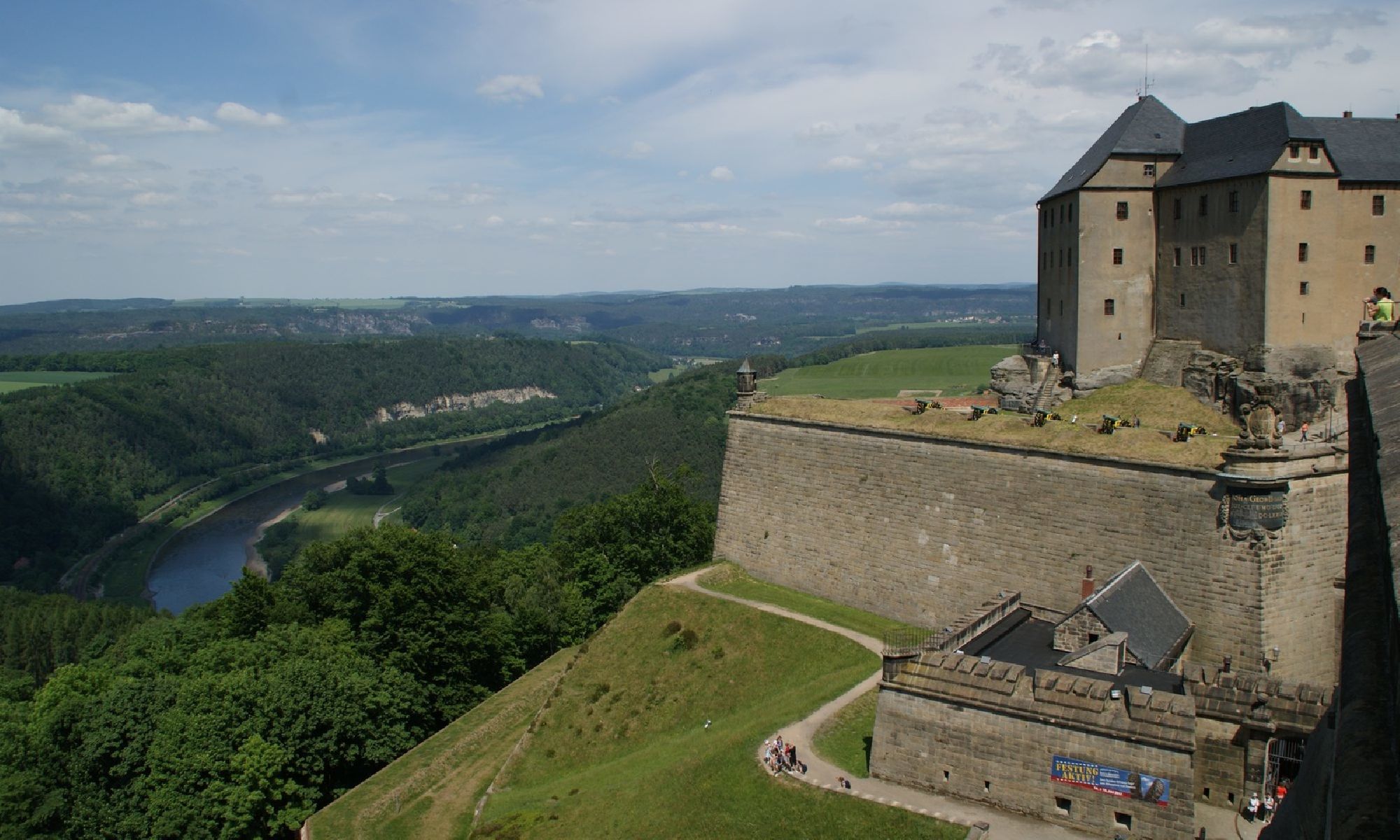 Festung Königstein und Elbe