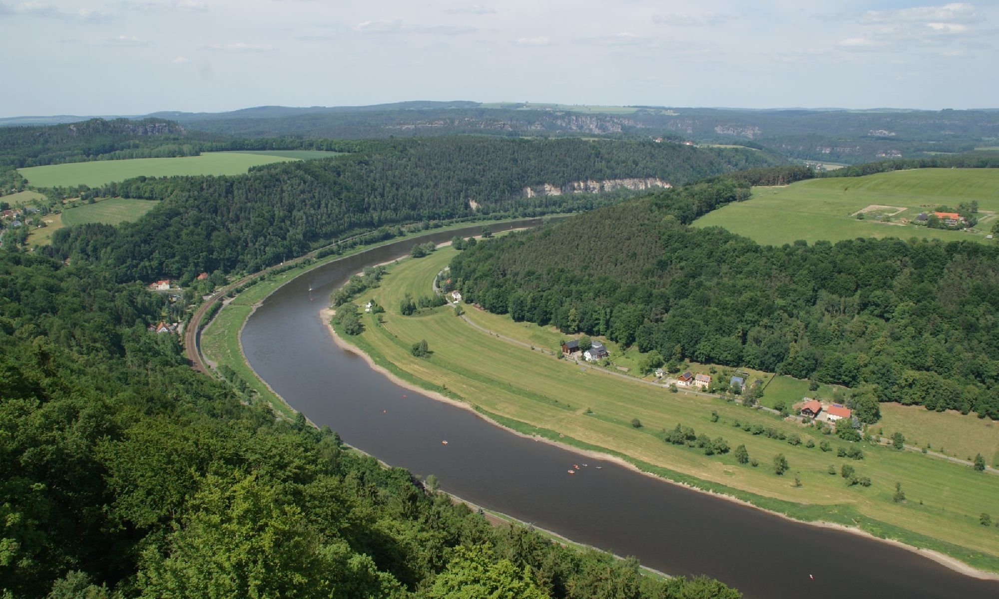 Die Elbe in der Sächischen Schweiz