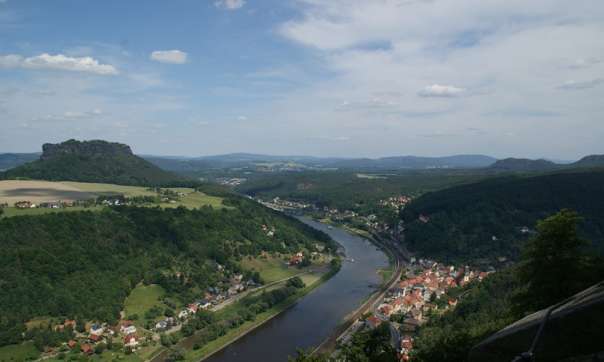 Aussicht auf Elbsandsteingebirge