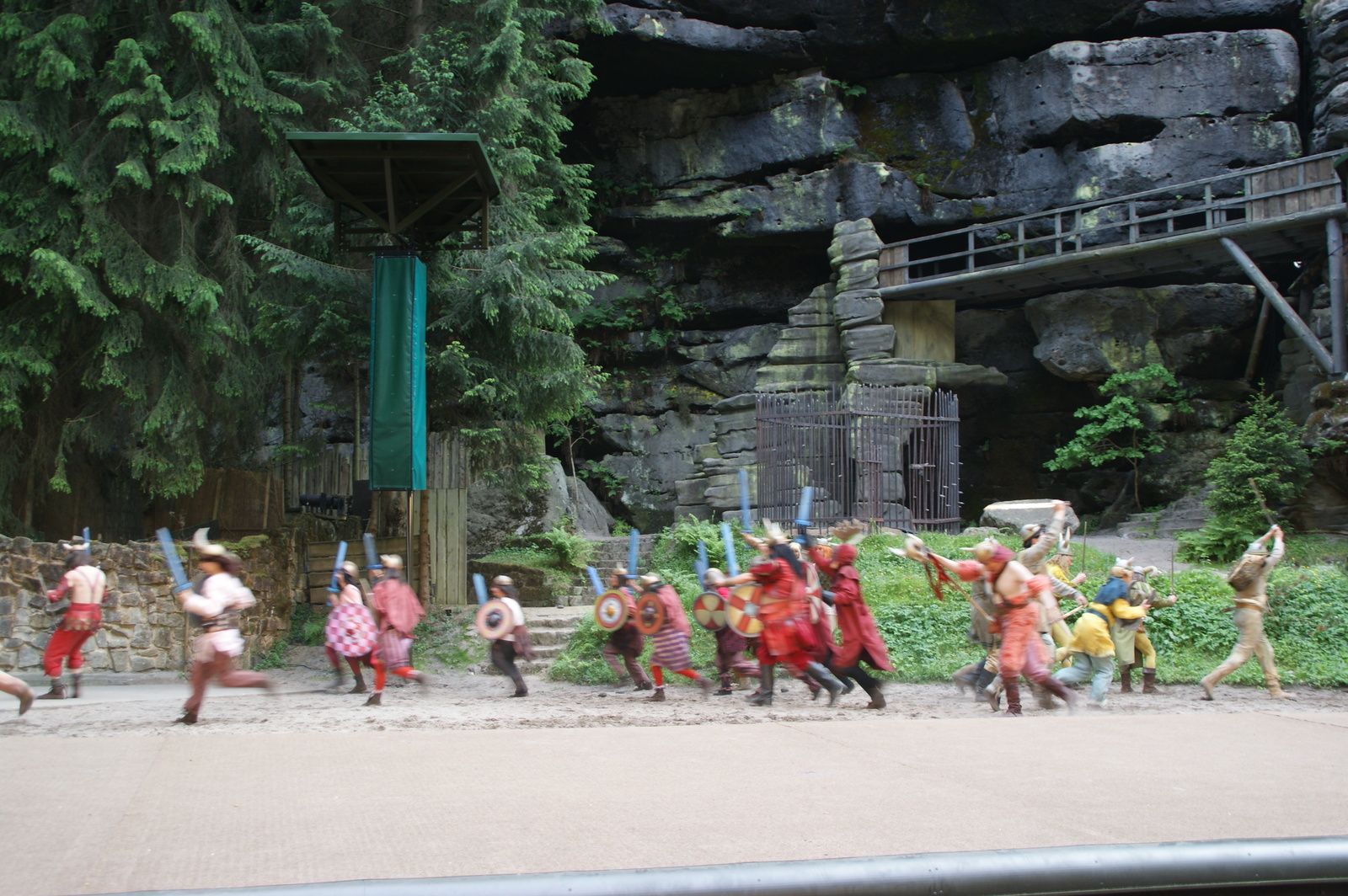 Vorführung auf der Felsenbühne Rathen