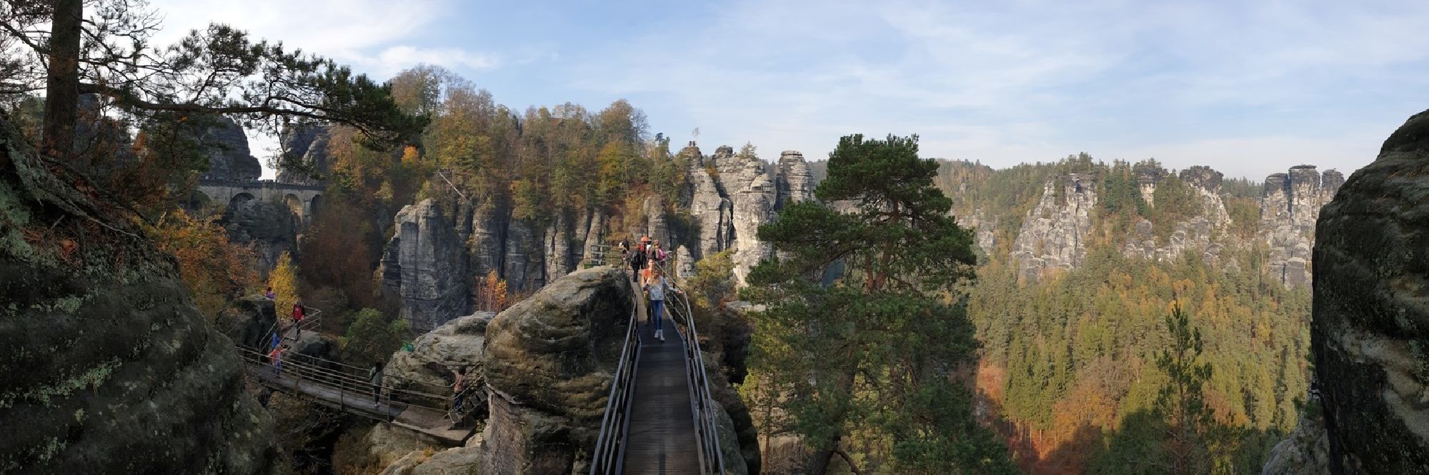 Besucher auf der Bastei