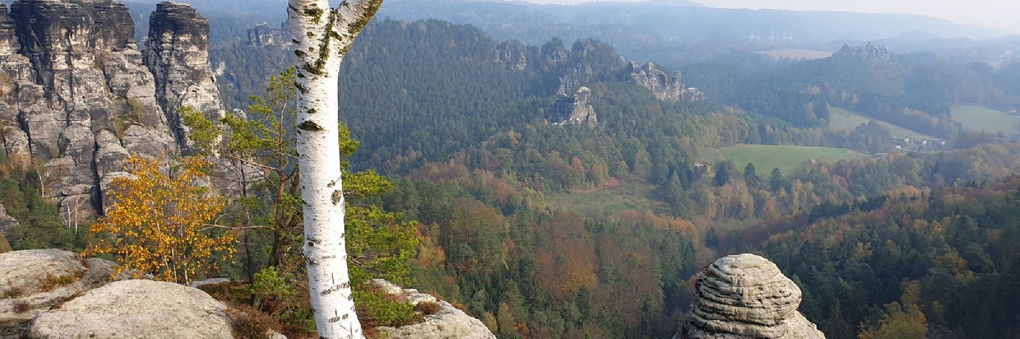 Blick ins Elbsandsteingebirge